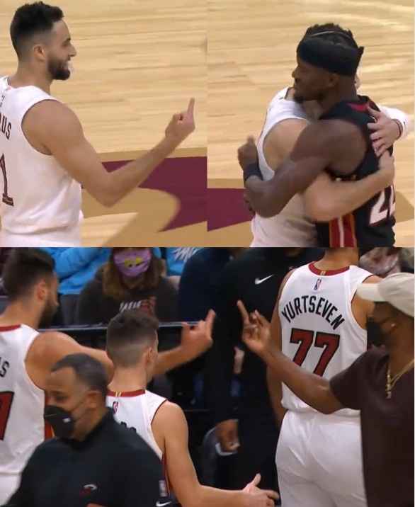 特殊的问候??！巴特勒对队友希尔德比“国际友好手势”?