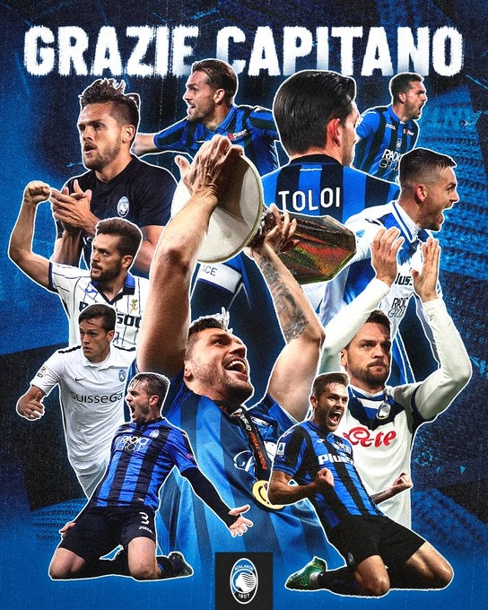 10年313场比赛1座欧联杯冠军，亚特兰大告别托洛伊：谢谢你，队长