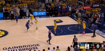 火力凶猛！布伦森面对特纳强投超远三分一箭穿心 率队扳平比分